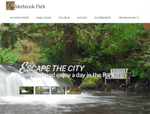 Tablet Screenshot of alderbrookparkevents.com